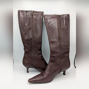 Elegant Brown Heeled Boots